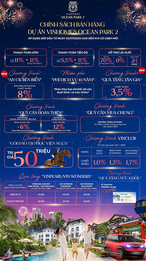 chính sách bán hàng Đảo Dừa OCeanPark 2